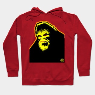 Mad Bigfoot Angry Sasquatch Retro Vintage Bust Cartoon Art Hoodie